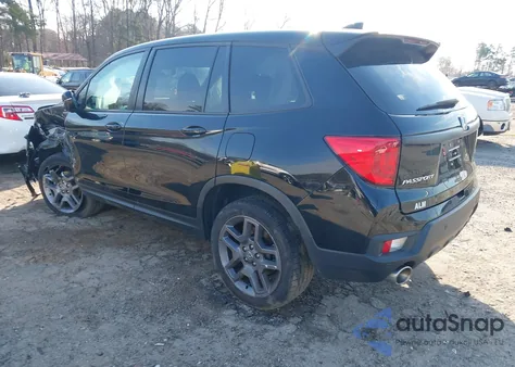 2022 Honda Passport Awd Ex-L z USA, uszkodzony, nr VIN 5FNYF8H53NB016850